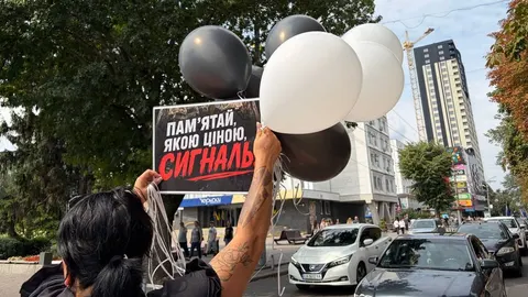 У Черкасах провели акцію на підтримку полонених та зниклих безвісти