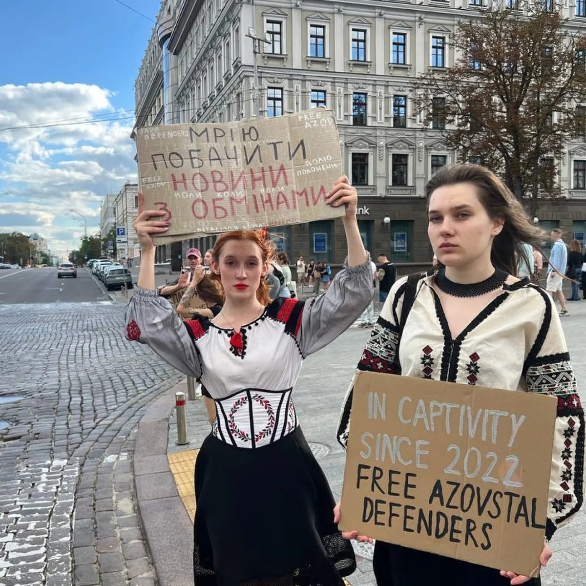 У Києві пройшла акція на підтримку полонених і зниклих безвісти