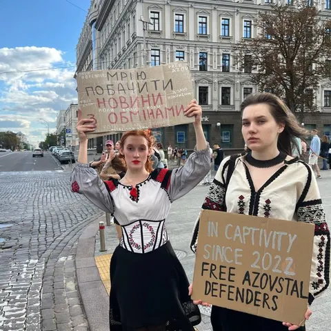 У Києві пройшла акція на підтримку полонених і зниклих безвісти