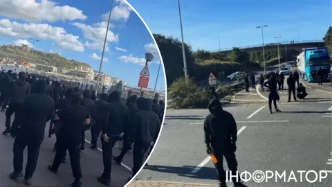 У Дуврі протестувальники в масках перекрили дороги до порту через міграційну пол