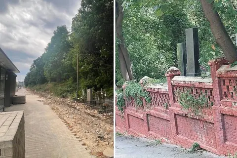 У Києві демонтували історичну огорожу Байкового кладовища