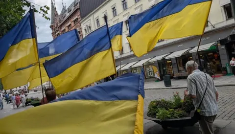 У Осло відбулася акція на підтримку України за участю майора ЗСУ