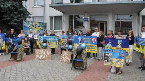 В Олевську вдруге провели акцію на підтримку зниклих безвісти та полонених
