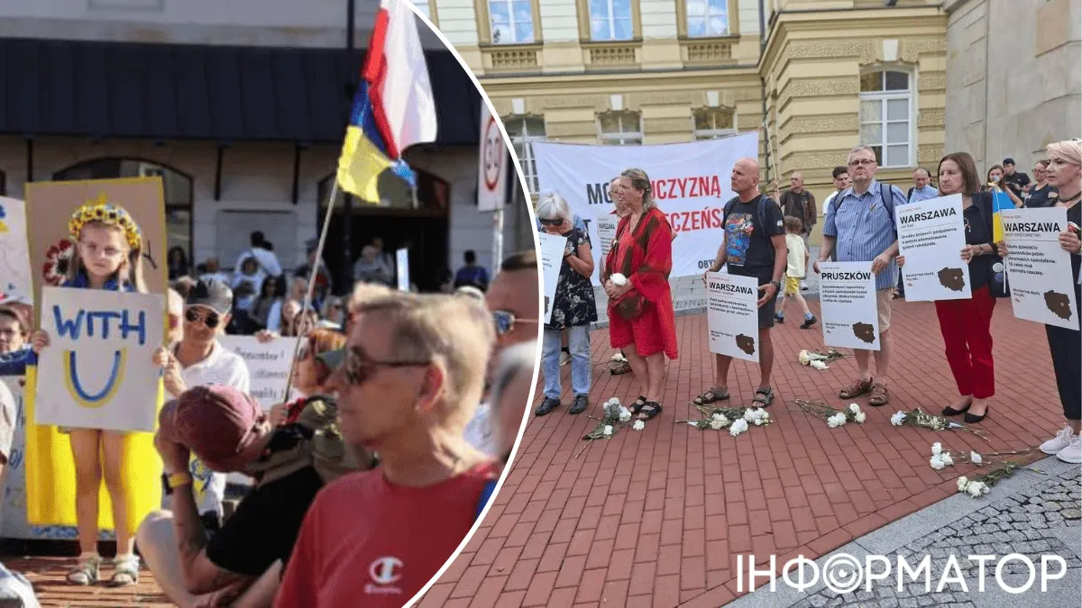 У 22 містах Польщі пройшли акції проти нападів на українців